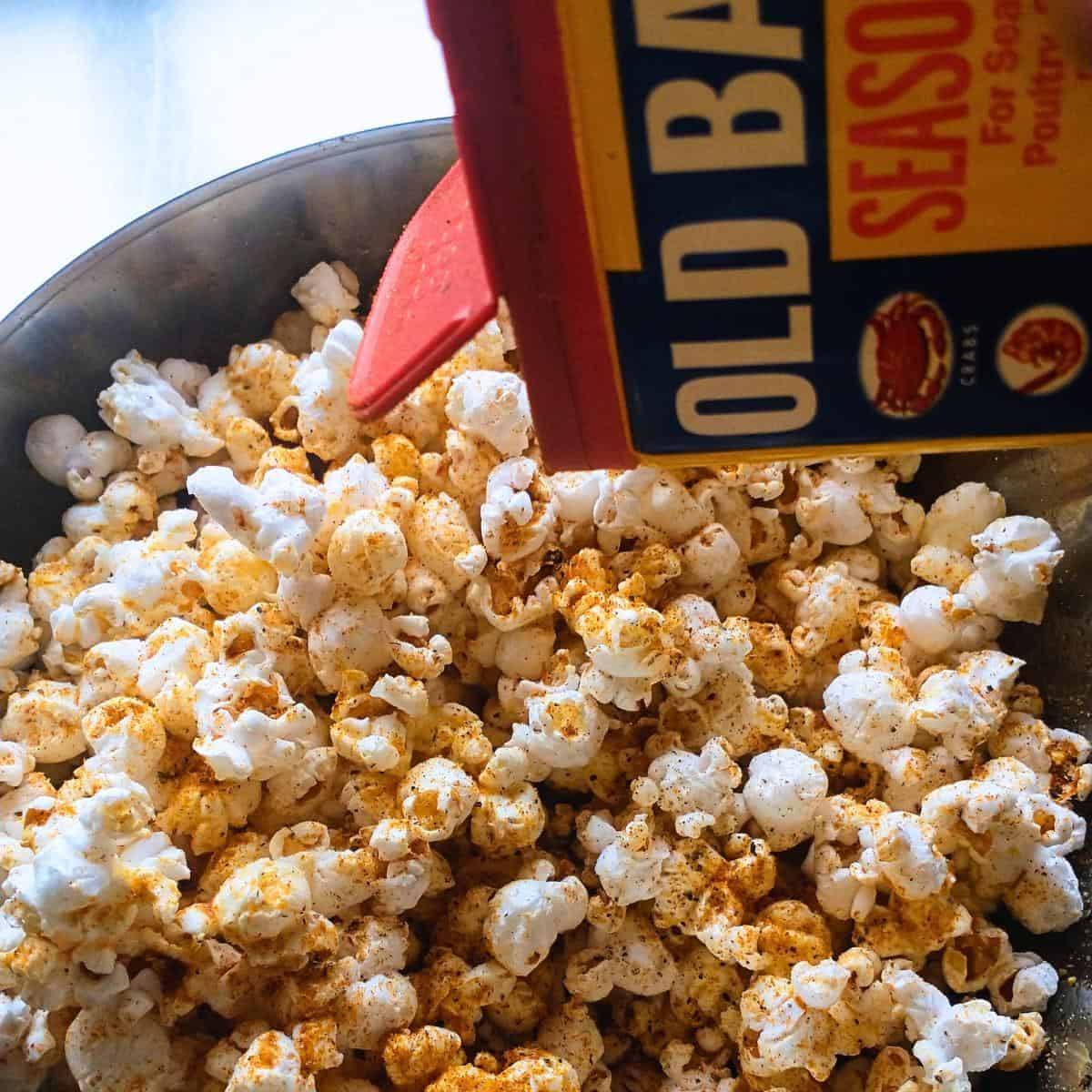 Caramel and Old Bay Flavored Kettle made Popcorn! 🤤